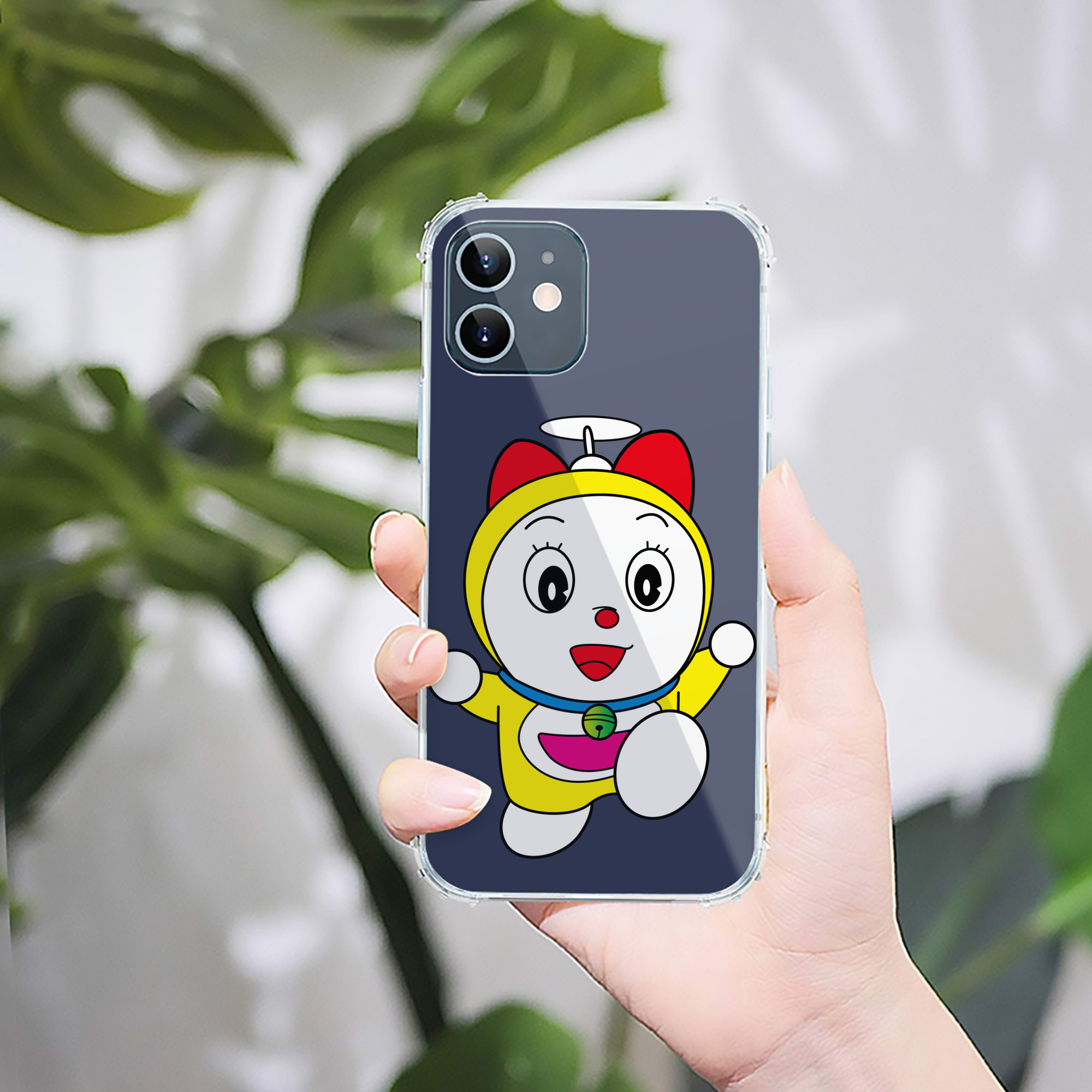 （画像用） ドラえもん ドラミ Doraemon Dorami 【iPhone 12シリーズ対応】透明スマホケース（クリアソフトケース）